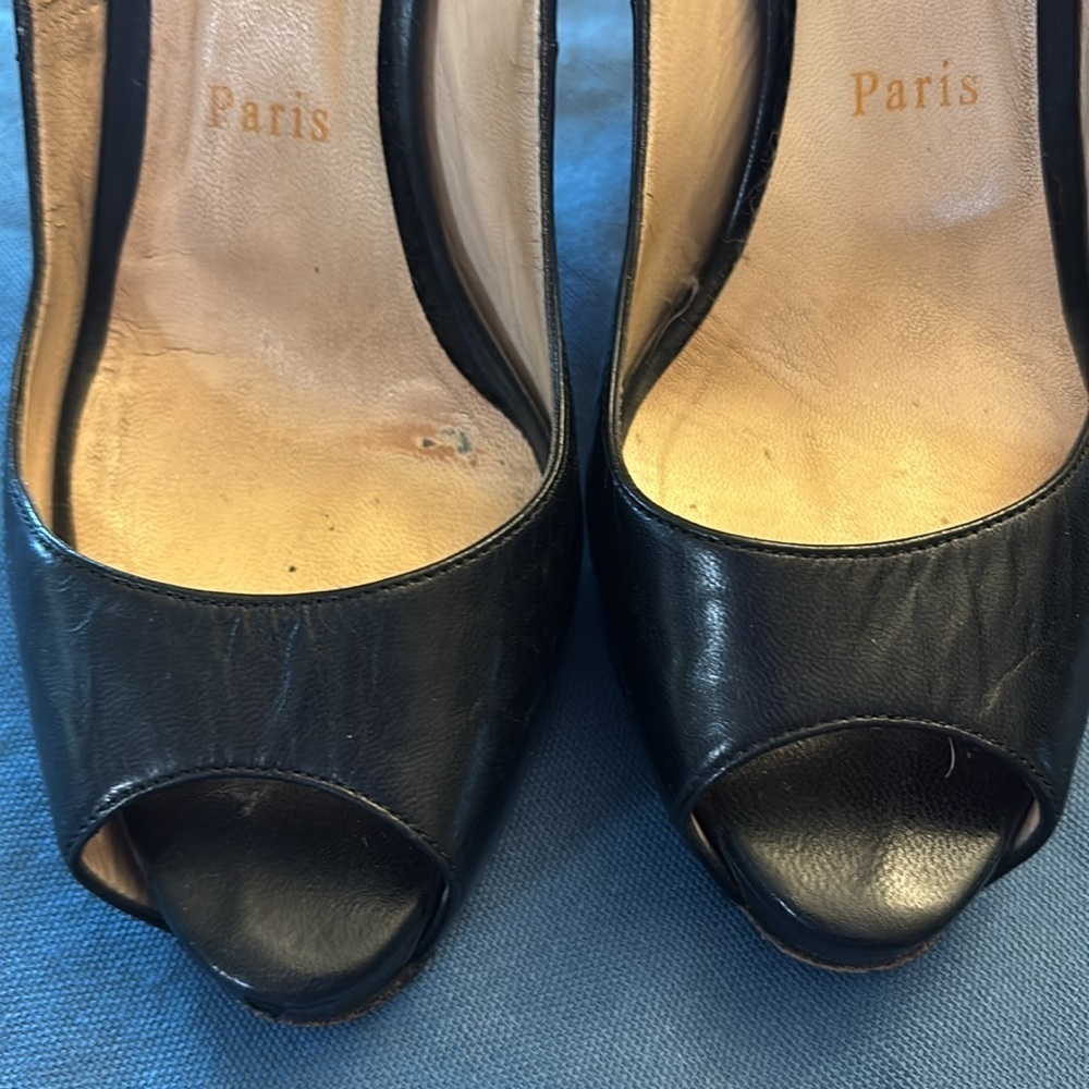 Vintage Christian Louboutin Black Stiletto Heels - Picture 7 of 13